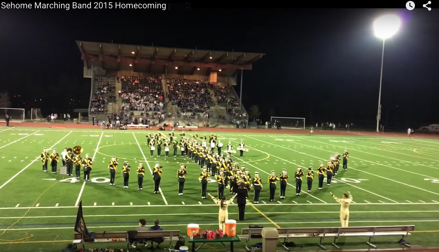 Sehome Band - Homecoming game 2015